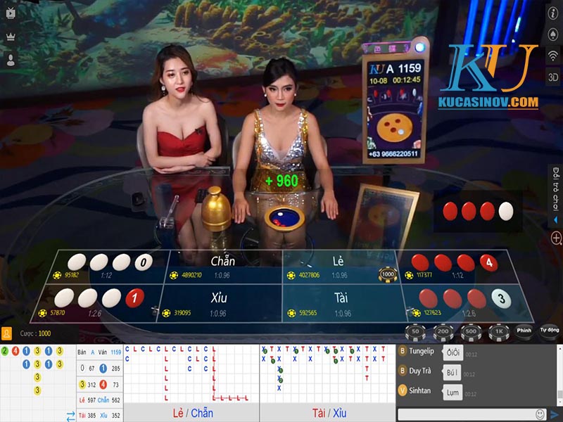 Cách chơi xóc đĩa KU Casino