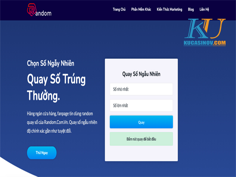 Phần mềm quay số ngẫu nhiên Random.com.vn